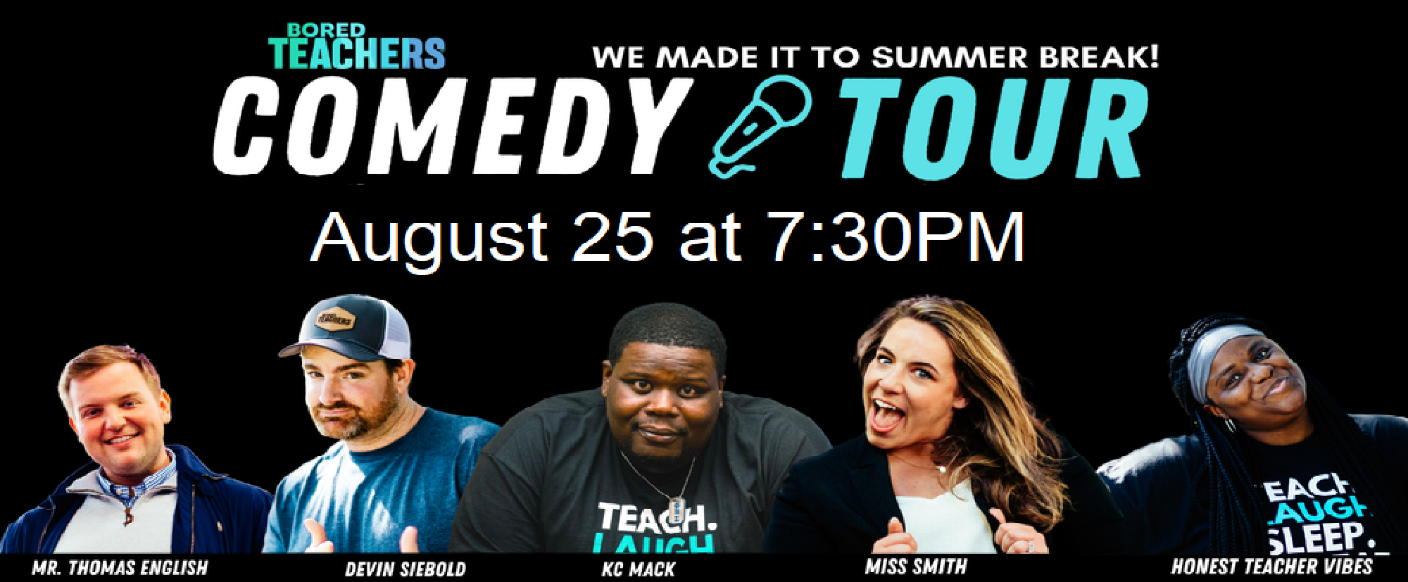 Bored Teachers Summer Comedy Tour Historic Hudson River Towns